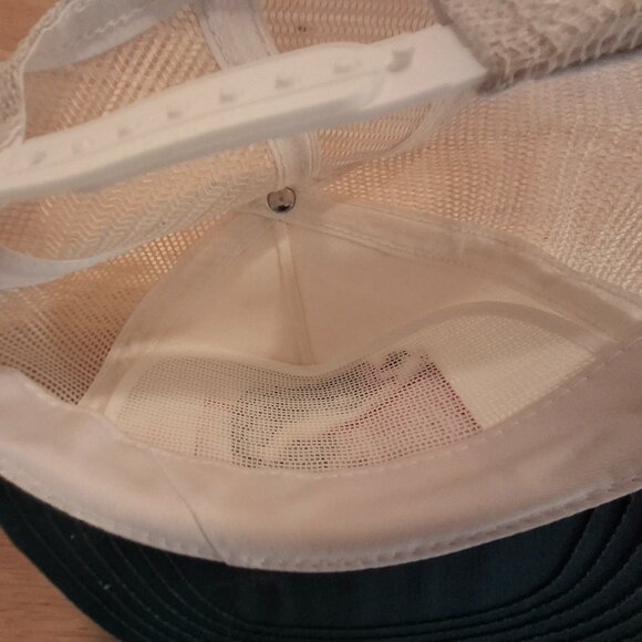 Vintage 90's Budweiser Bass Anglers Trucker Mesh Hat Anheuser-Busch Snapback - Picture 5 of 7